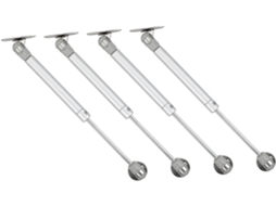 Conjunto De 4 Para Armário Com Suporte Suave E Estável, Fácil Prata