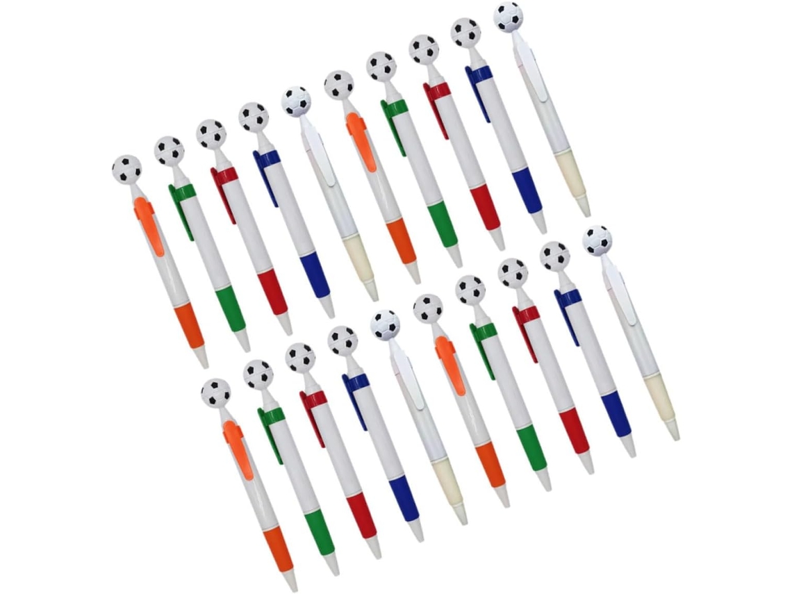Conjunto De 20 Canetas Esferográficas Com Tema Futebol, Ideais Para