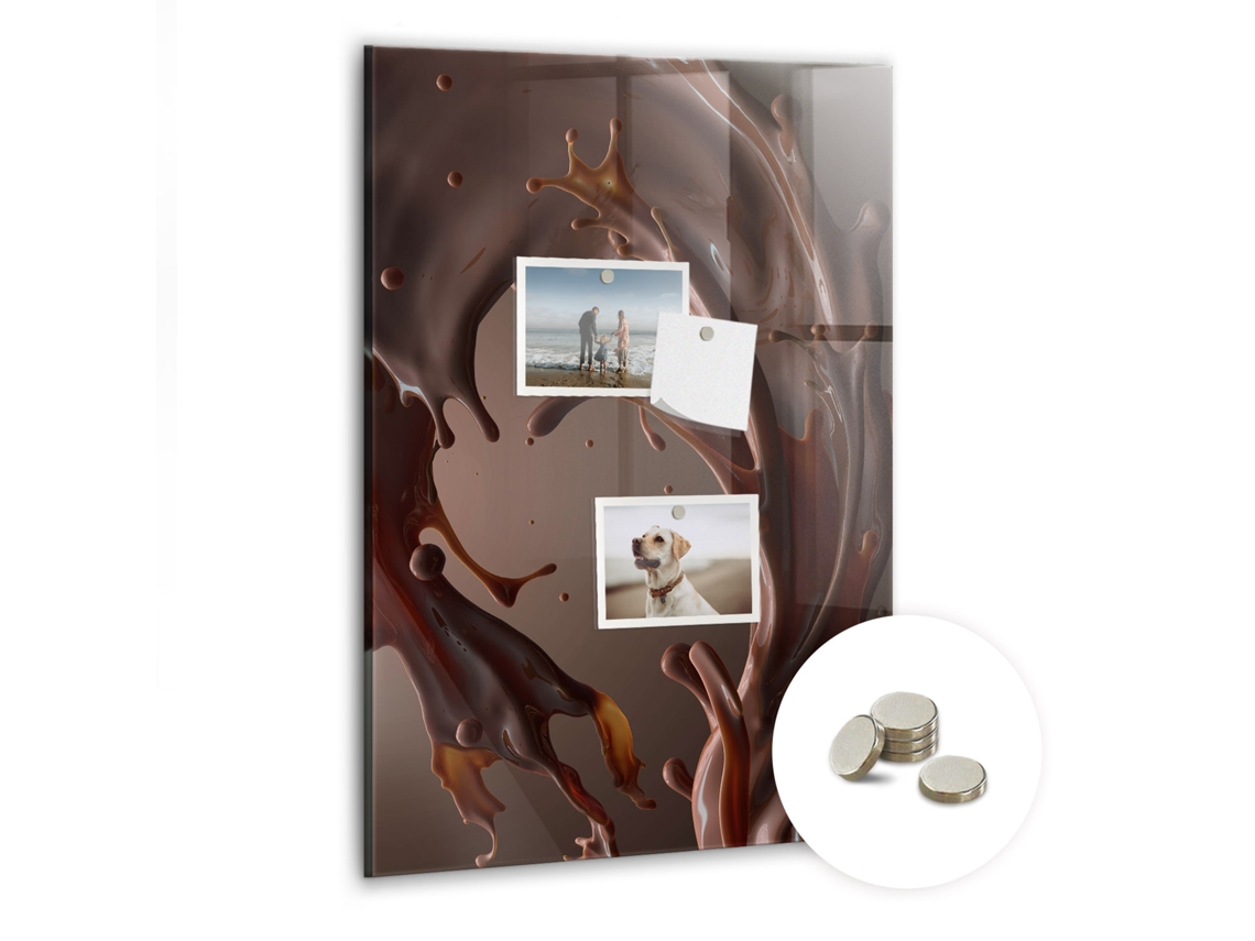Lousa Magnética Leite Com Chocolate Para O Escritório Espelharte (40x60 Cm)