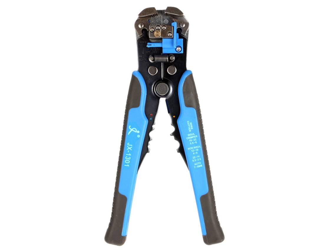 Multifuncional Automático Ajustável Cabo Fio Stripper Cortador Ferramenta de Friso Alicate Descascamento Azul