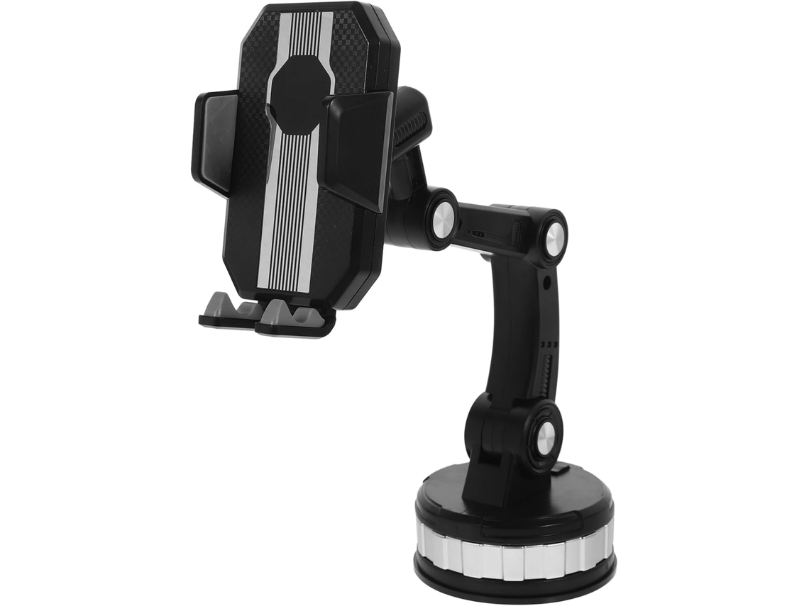 Suporte Para Celular, Pc, Abs, Aço, Silicone, Sem Ferramentas, Ventosa Para Carro