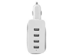 Carregador de Carro EOOCOO (4 Portas Usb com Cabo de Extensão)