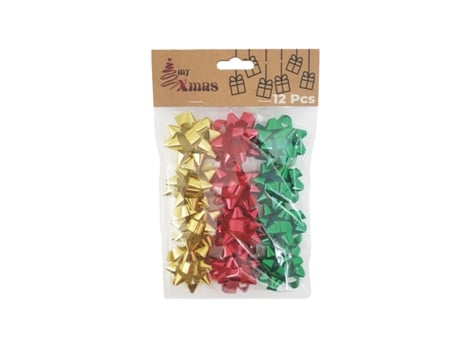 Laços De Natal Estrela My Xmas Embalagem De 12 Ø 6 Cm.