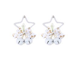 Laxiscreed Conjunto De Enfeites De Natal Com Estrela E Sino Para Decoração De Árvore