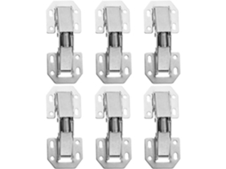 Conjunto De 6 Dobradiças Aço Laminado A Frio Para Portas Armários E