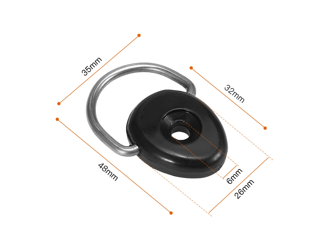 10pcs Anéis D Ovale Para Kayak Com Parafusos Kit De Fixação Acessórios Para Barco Canoa Pesca
