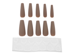 Unhas Falsas De Luxo Longas Em Forma De Caixão Prensáveis - N5355-06