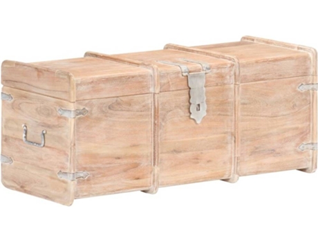 Baú  Castanho Claro (Madeira - 90x40x40 cm)
