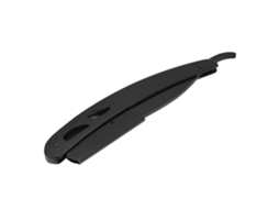 2026 porta Navaja Recta Plegable Profesional Acero Inoxidable para Afeitado de Barba Herramienta Depilatoria Negro