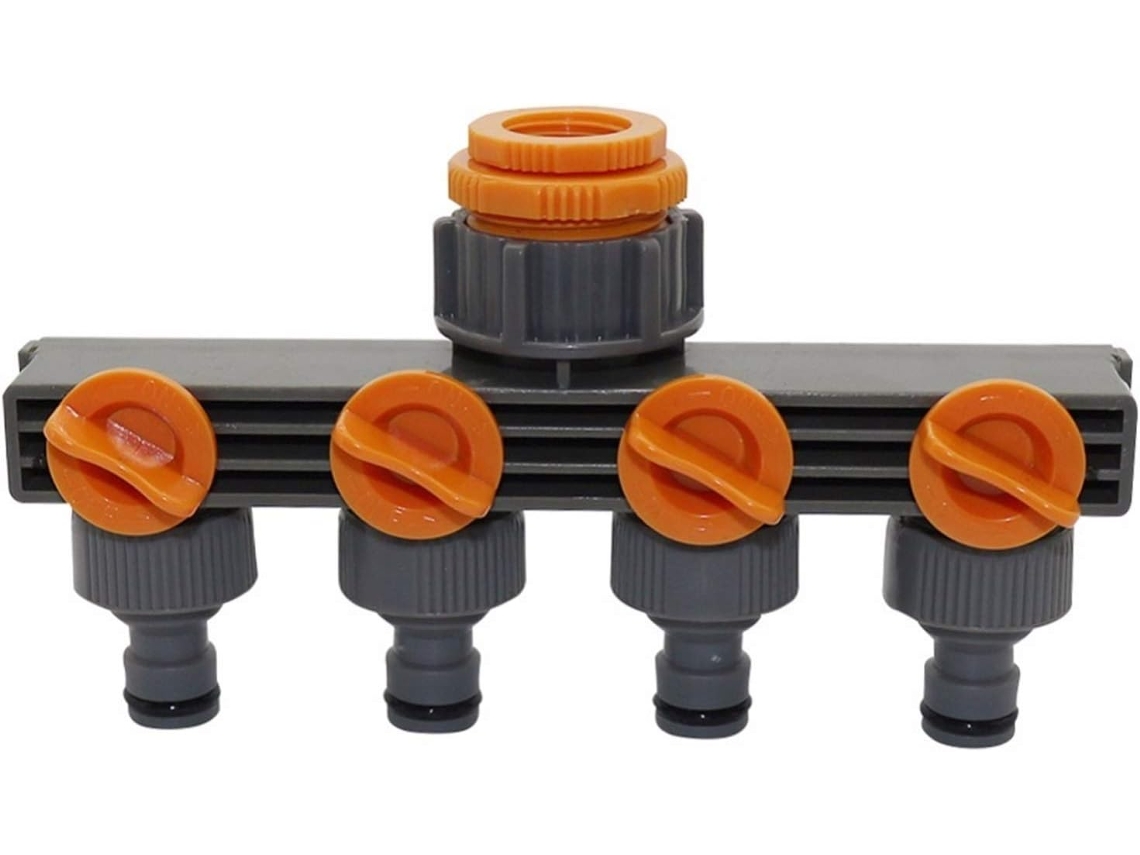 Adaptador de Conexão Mangueira 2,5 cm para Divisores 4 Vias | S/MARCA