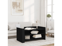 Vidaxl Mesa De Centro 100x50x50 Cm Derivados De Madeira Preto