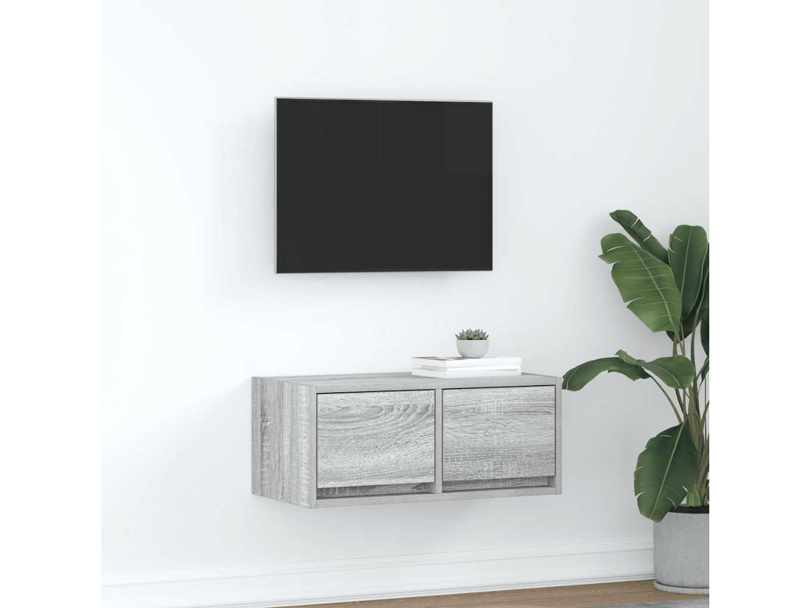 Vidaxl Móvel De Tv 60x31x25,5 Cm Derivados De Madeira Cinzento Sonoma