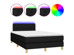 Box Spring Bed, Box Spring Beds Vidaxl Preto Tecido (120 X 200 Cm)