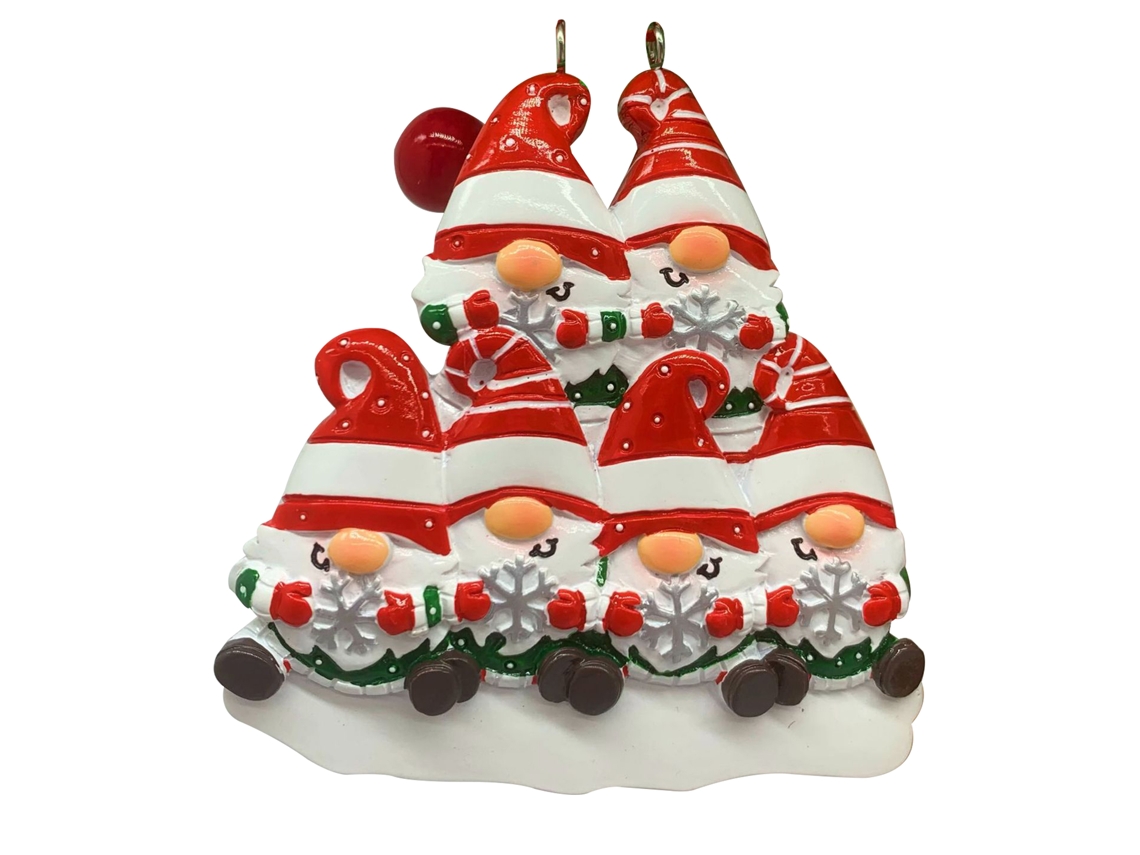 Decoração De Natal Personalizada Com Nomes Família De Anões