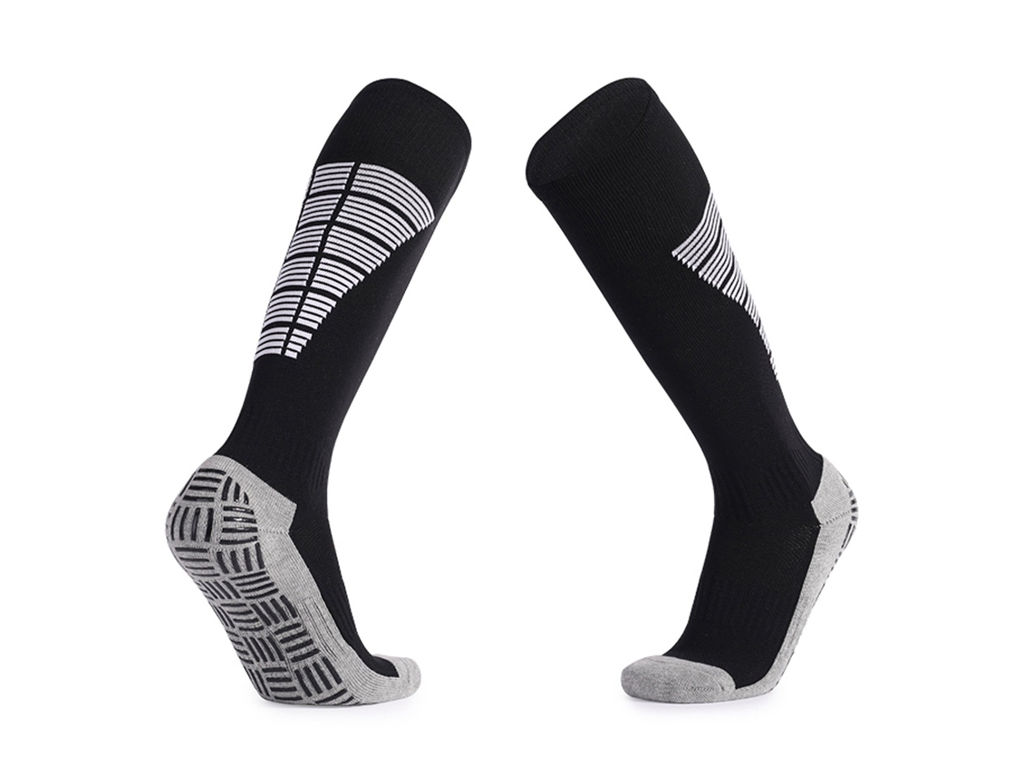 Meias altas antiderrapantes para esportes, corrida, futebol, treinamento, unissex | S/MARCA