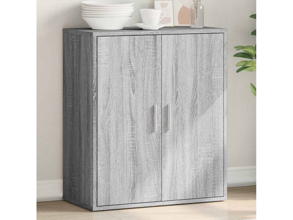 Vidaxl Aparador 79x38x80 Cm Derivados De Madeira Cinzento Sonoma