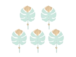 5Un Ganchos em Forma de Monstera ALLINLESS