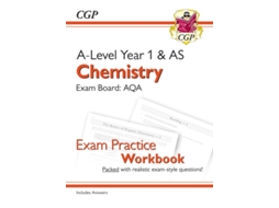 Livro A-Level Chemistry AQA Year 1 amp AS Exam Practice Workbook - includes Answers de Cgp Books (Inglês)