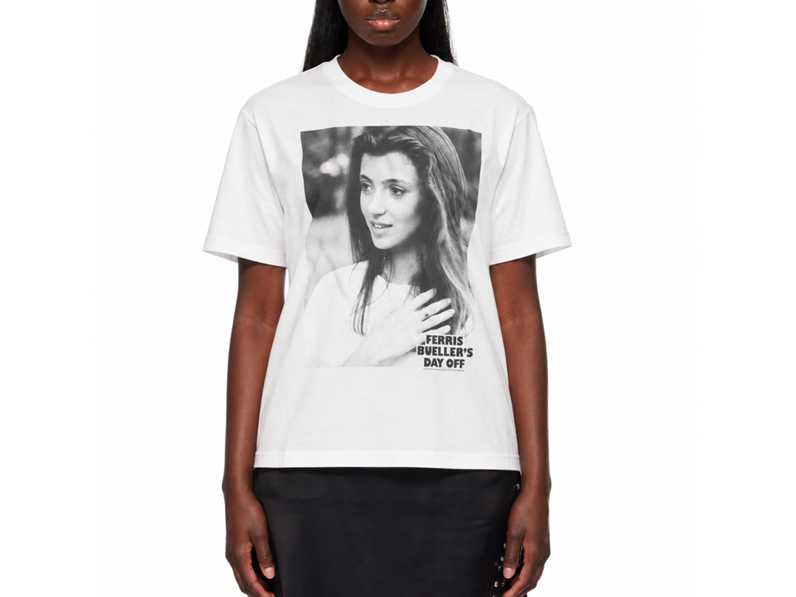 Rockinstone Ferris Bueller's Day Off Sloane Photo White Adult T-shirt Size:xxxl