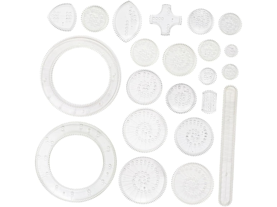 Conjunto De Pintura Com Engrenagens Interligadas, 22 Peças, Brinquedo