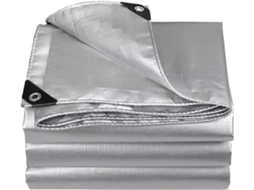 Rip Stop Tarp Polyethylene Protective Tarpaulin Sunshade Rate Between 30% And 95% Multipurpose Silvery Groundsheet For