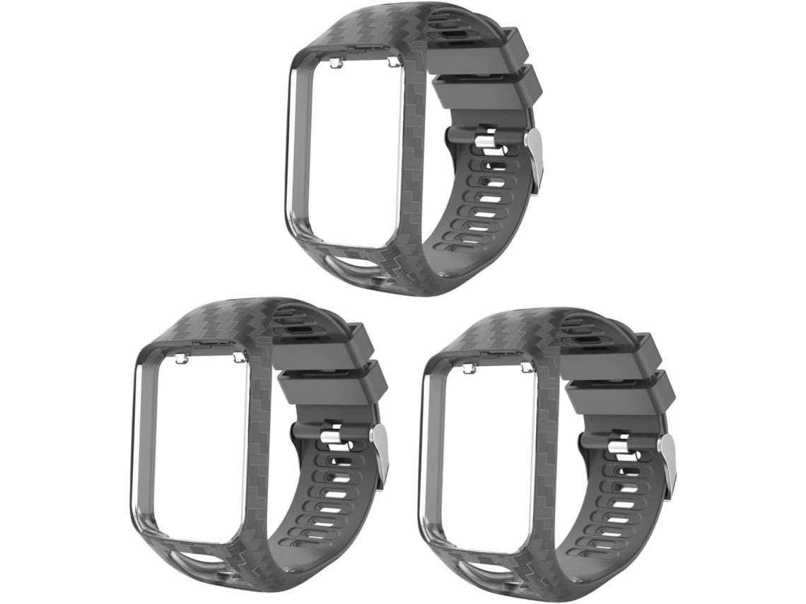 Conjunto De 3 Pulseiras Silicone Para Smartwatch, Compatíveis Com As