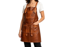 Bolsa De Cozinha Masculina Em Couro Com Alças De Ombro Impermeáveis Ajustáveis.