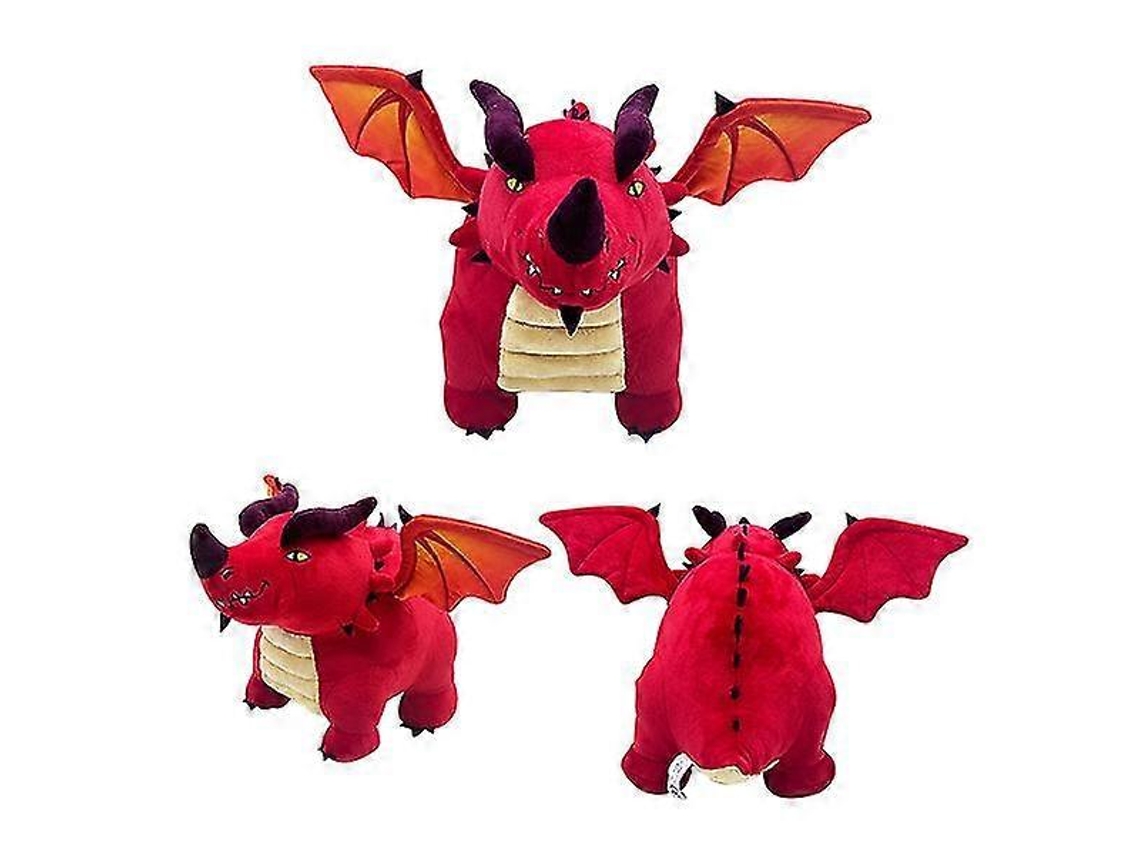 Peluça Dragão Vermelho 24cm, Macia, Presente
