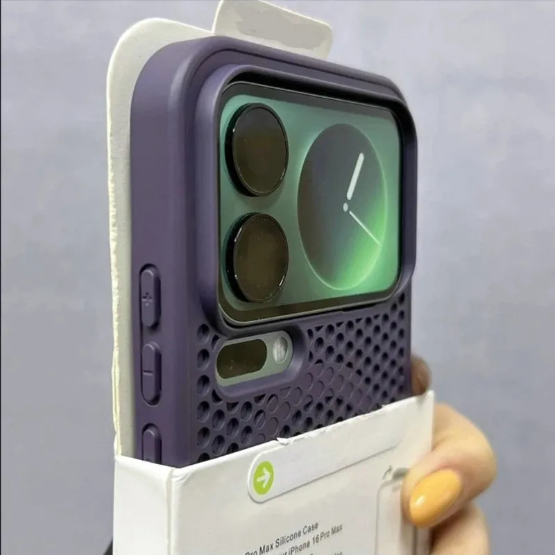 Capa Protetora Rígida Em Malha Respirável Com Dissipação De Calor Magnética Magsafe (roxa Escura Xiaomi 14)