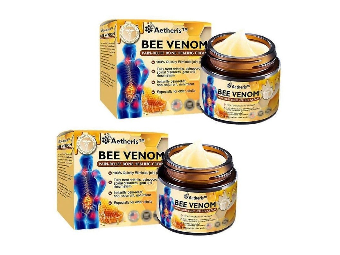 Creme De Cura Com Veneno De Abelha Para Ossos E Articulações, Gel Para Alivio De Dores Nas Costas, Pescoço, Mãos E Joelhos