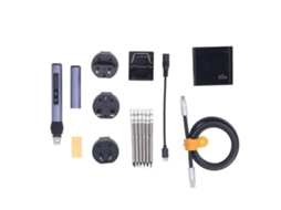 Kit De Solda Elétrica Laxiscreed 65w Com 6 Pontas Para Diy E Reparações