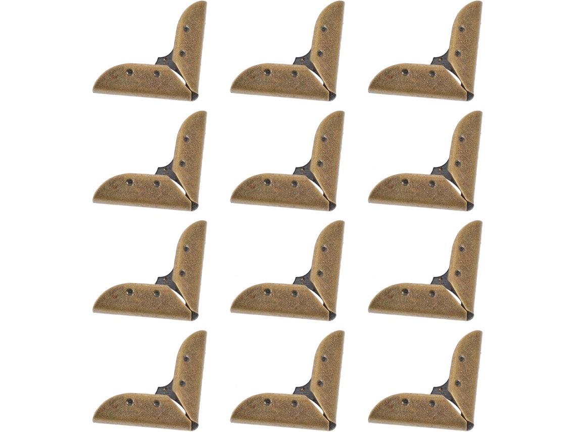 12 Peças Moedas De Proteção Em Metal Creux Couleur Bronze Antigo Para Álbuns E Carnetas Scrapbooking