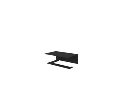 Suporte de Papel Higiénico Berno S Preto Direita FINK 14x5x9 cm