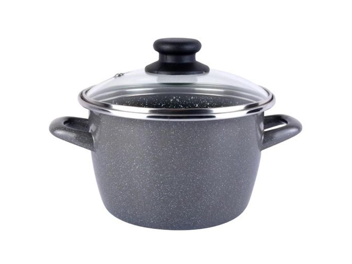 Olla Gransasso Tapa Vidrio 28 Cm Magefesa