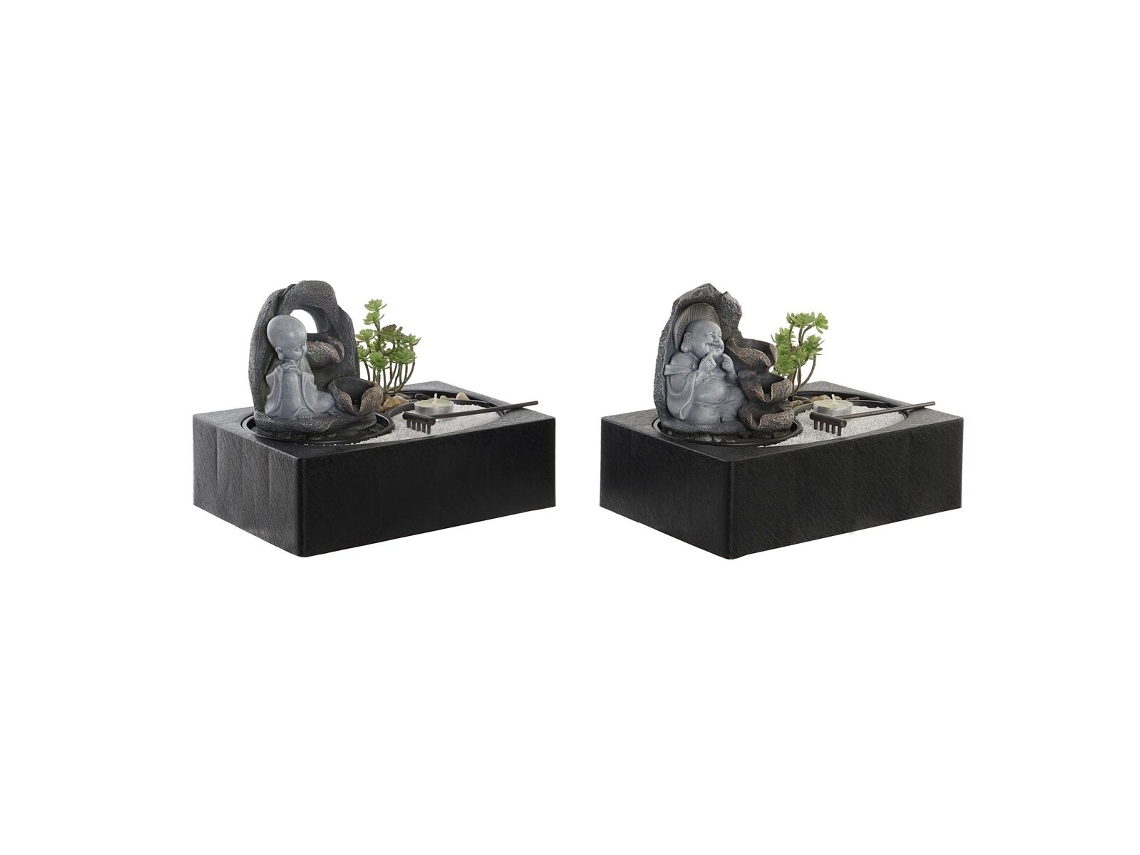 Fontein DKD HOME DECOR Buda Resina Oriental 2 Unidades 29x21x23 cm
