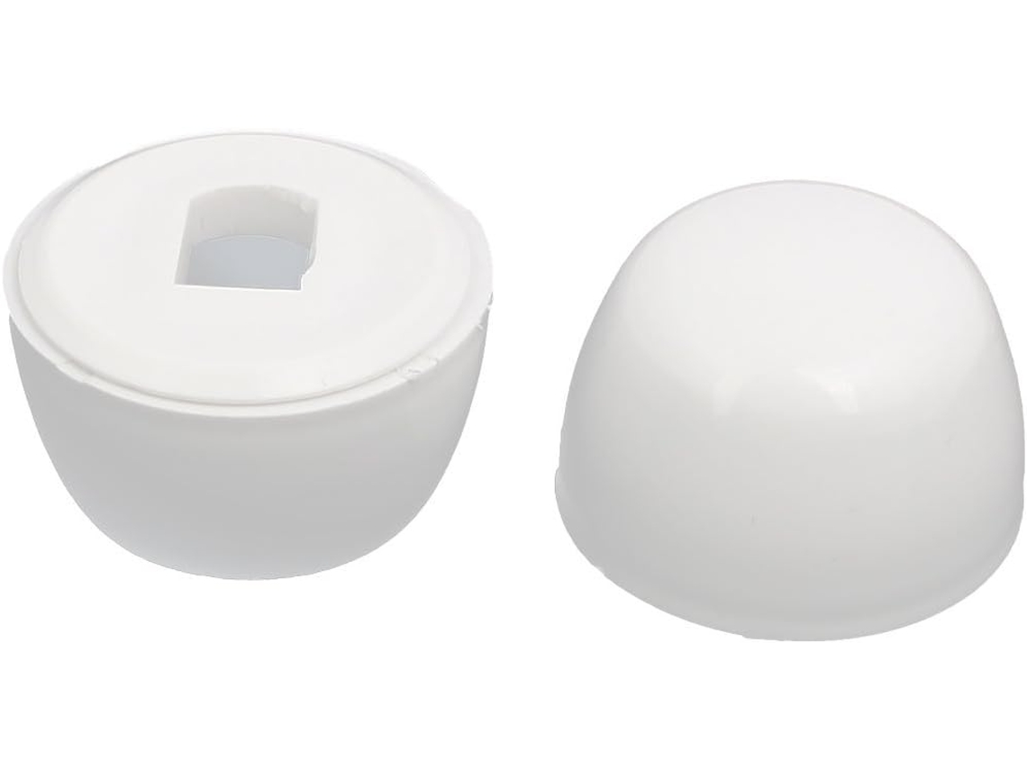 Tampa de Assento Sanitário em Plástico Abs, 34 Mm X 22 Mm, Branca, 2 Conjuntos CHABERLU