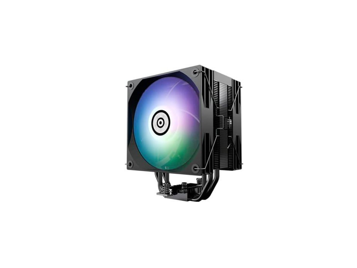 Radiador Enermax ET41D Argb com 2 ventiladores PWM e display digital Argb TDP 220W Slowmoose