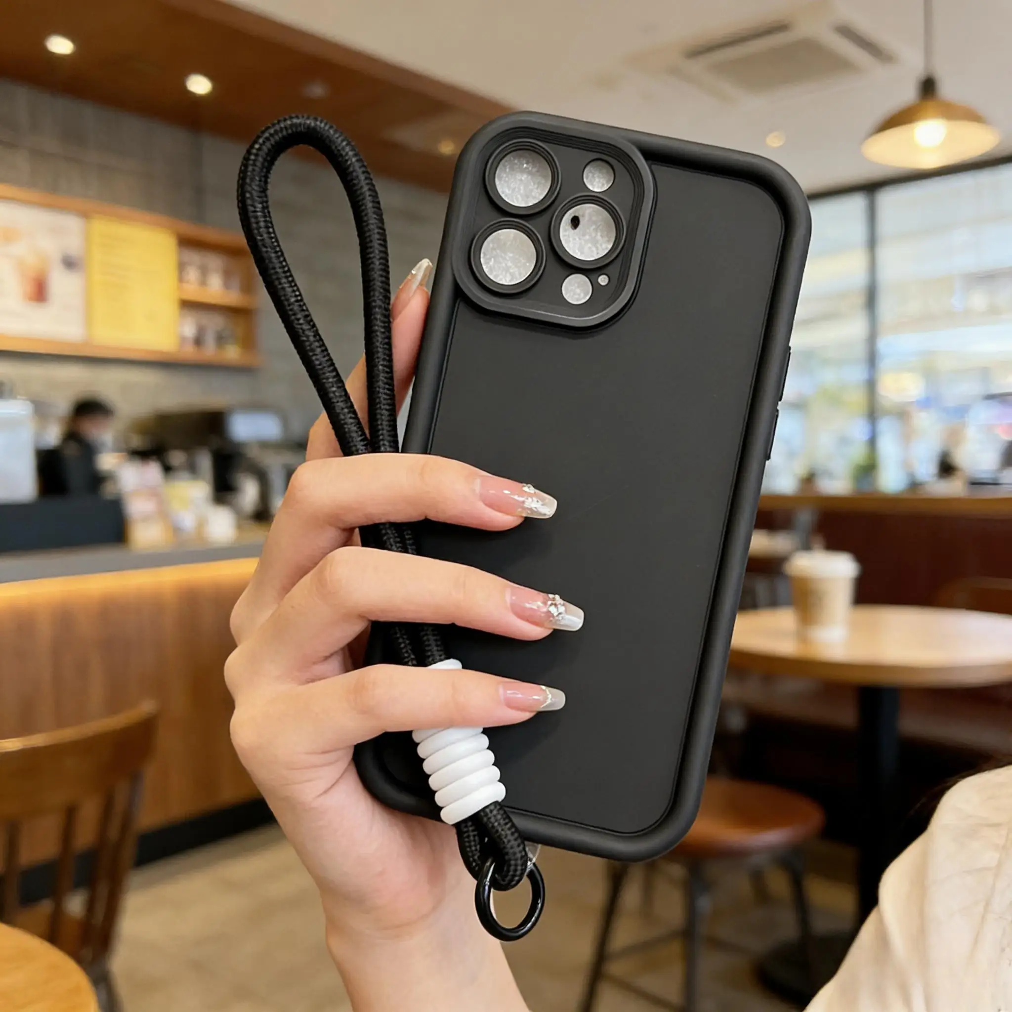 Capa Protetora Macia De Silicone (preta) Para Iphone 13.