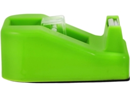 Dispensador de fita adesiva compacto e portátil Kombuida Na Cor Verde, com design estético e fabricado em metal ABS.