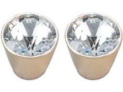 Conjunto De 2 Puxadores Dourados Para Portas Armários E Guarda Roupas, Com Detalhes Em Cristal De Diamante Ideais Para