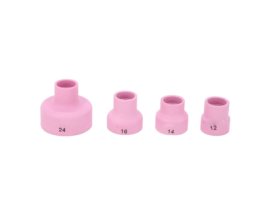 4pcs Copas De Soldadura Cerámica De 1.6mm Com Filtro De Aço Inoxidável Para Torchas Wp9 20 25 17 18 26 Tig