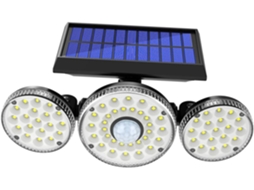 Luminária Solar Externa Com Sensor Inteligente, Alto Brilho, Baixo Consumo De Energia, Luz De Segura Gokoco