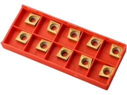 Ccmt09t304 Vp15tf Pastilhas De Metal Duro Para Usinagem Aço Inoxidável, Pastilhas De Fresamento Indexáveis Longa Duração