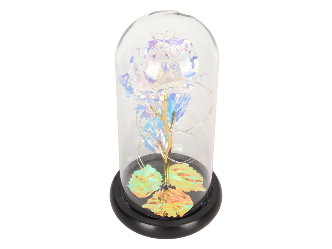 Luz Led Decorativa Roseira de Vidro Romântica Colorida