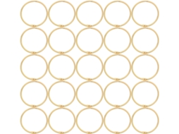 Conjunto De 48 Argolas Metálicas Fichários, Ideais Fichas De Índice, Com 50mm De Diâmetro Interno, Duráveis E