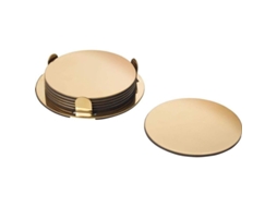 Conjunto de 8,5cm de suportes para copos Nova Line, com suporte de ouro/brass