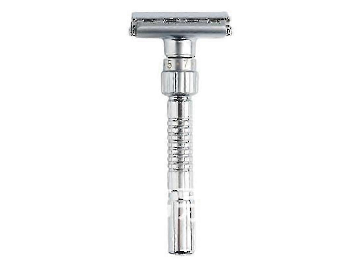 Razor De Segurança Ajustável, Aço Cromado, Para Barbear Precisa