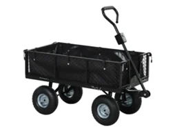Cart Gives Garden In Steel Gives 114l With Sacca Portaoggetti Is Walls Rimovibili. 105x51x54 Cm. Black