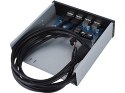 Hub De Unidade Óptica Usb 5,25" Em Metal Para Painel Frontal, Plug