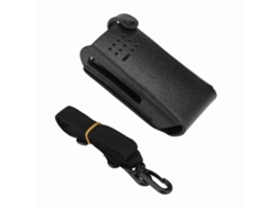 Capa Mali de Couro PU Dura com Clipe Traseiro para Rádio Motorola Gp328d